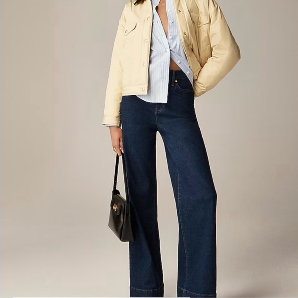 J. Crew. Petite Denim Trouser
